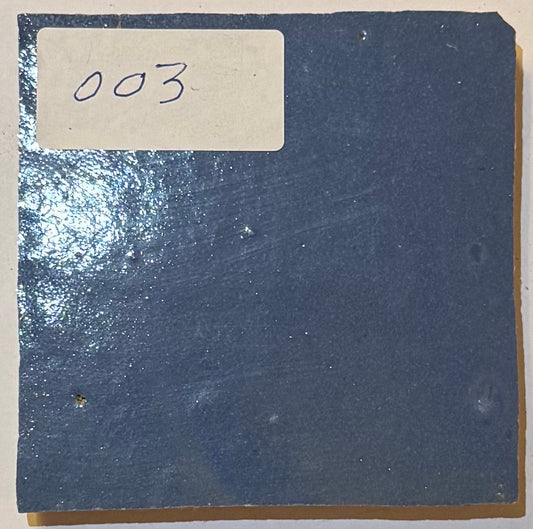 Zellige Marocain - 10x10 - Bleu - " Mogador " -(0,5m²) - Réf 003