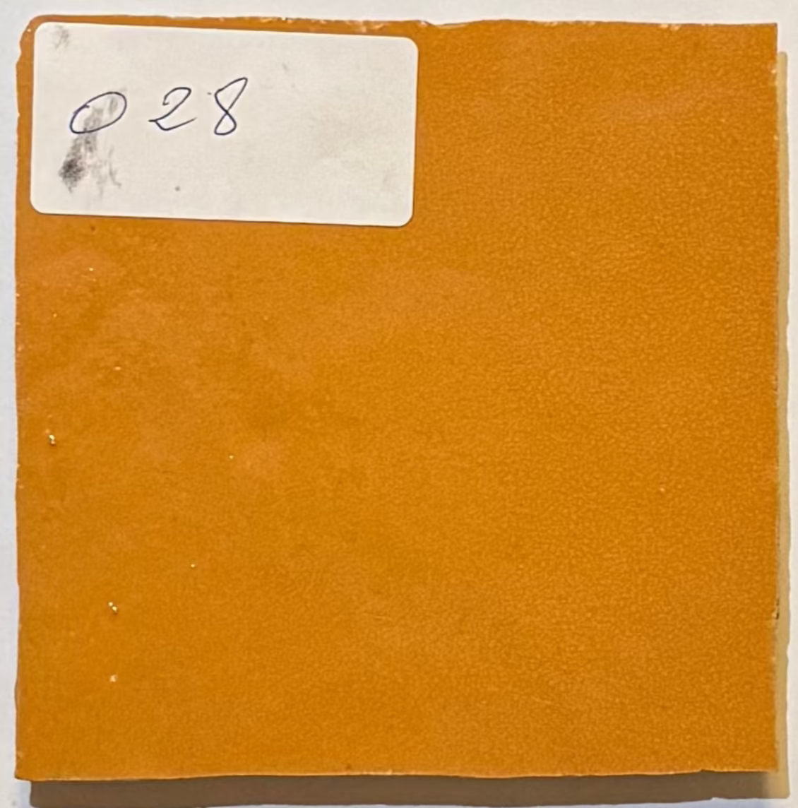 Zellige Marocain - 10x10 - Orange - " Orange Pétillant " -(0,5m²) - Réf 028
