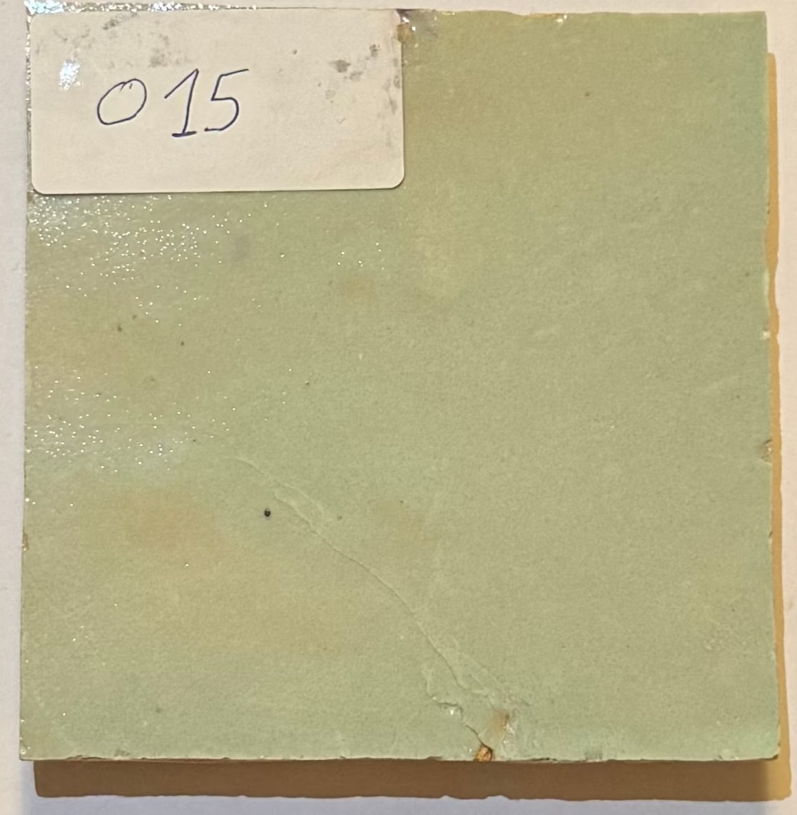 Zellige Marocain - 10x10 - Vert - Iceberg - (0,5m²) - Réf 015