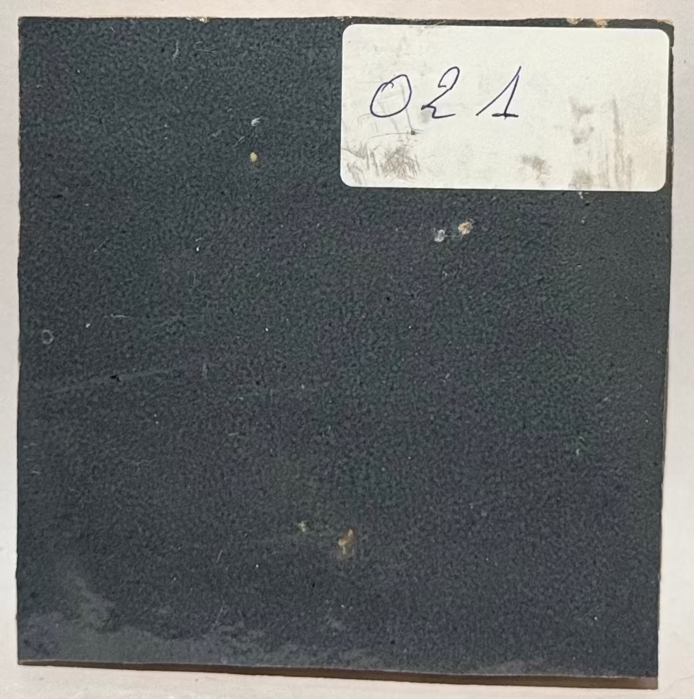 Zellige Marocain - 10x10 - Bleu-gris émallé -(0,5m²) - Réf 021