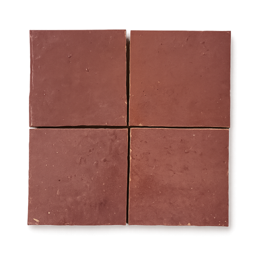 Zellige Marocain - 10x10 -  Pink -" Persan " (0,5m²) - Réf 033