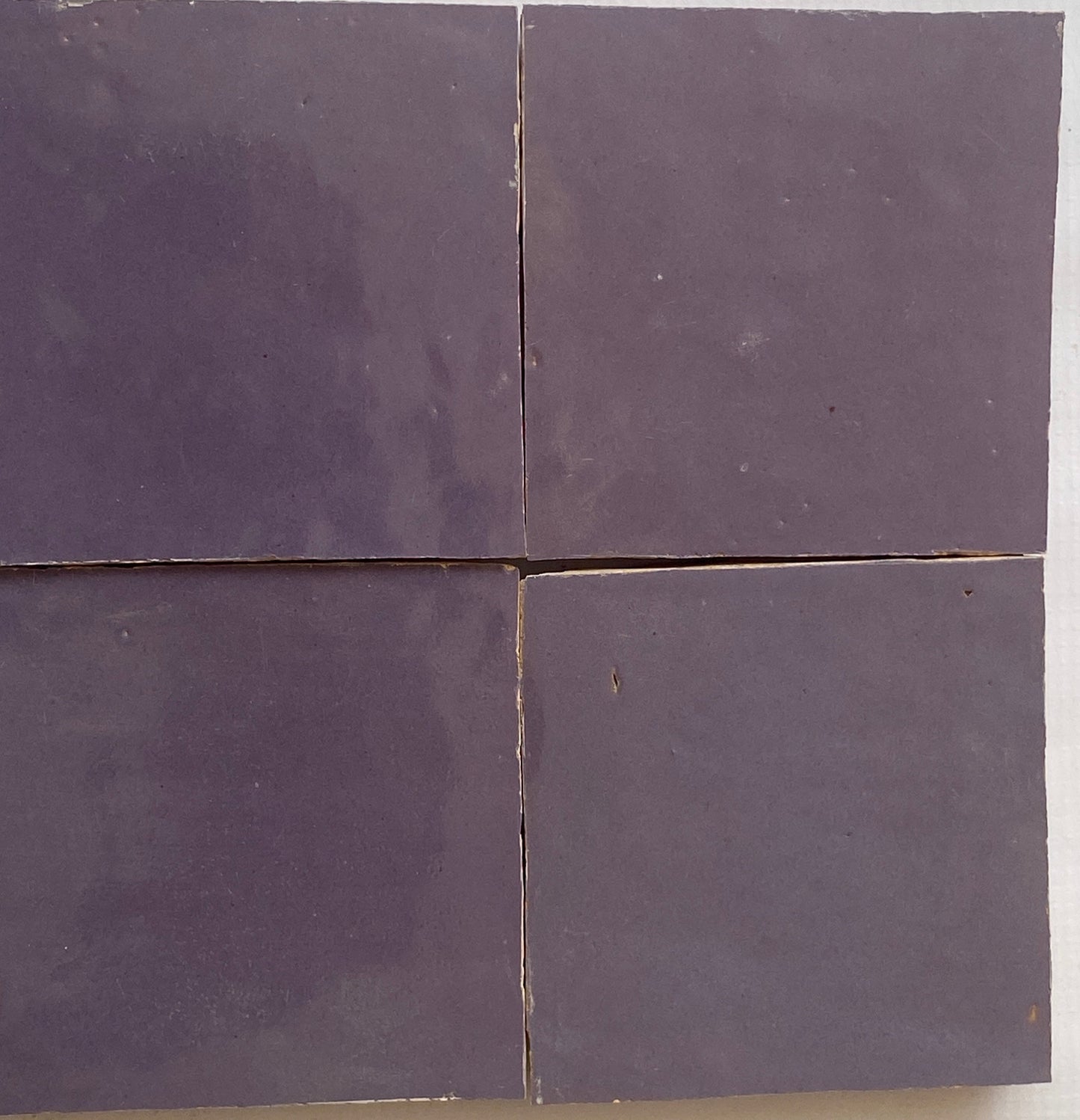 Zellige Marocain - 10x10 - Violet - " Prune Andalouse" -(0,5m²) - Réf 030