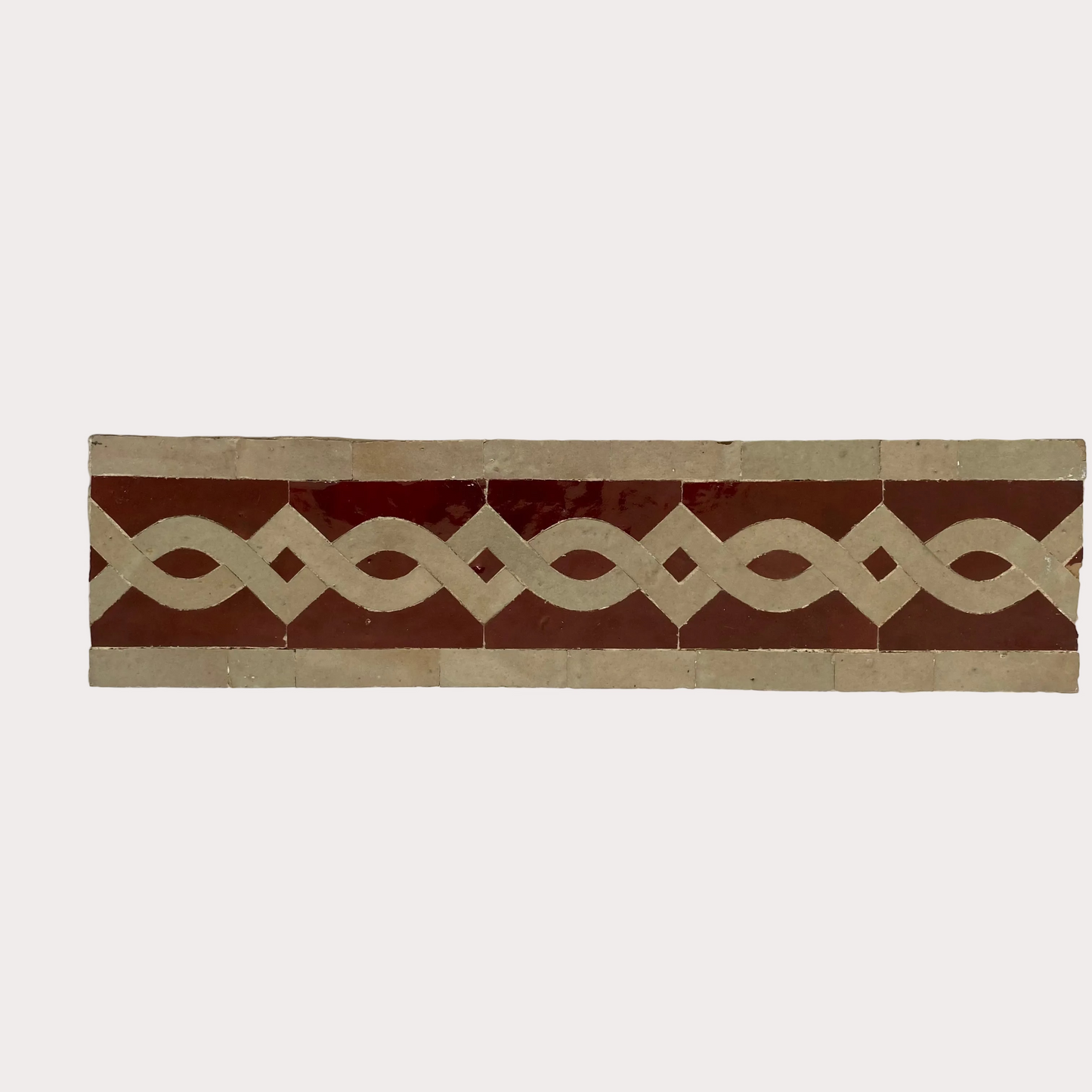 Frise - 10x25cm - Dfira Rouge - (3 Mètres linéaires ) - Réf 1892