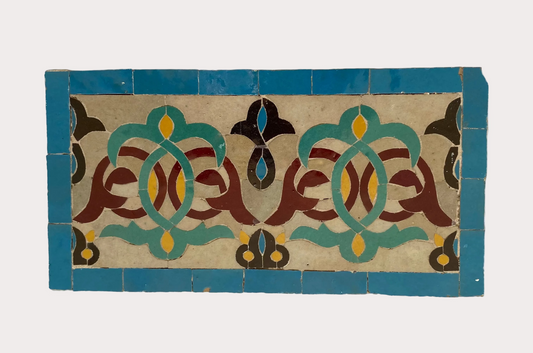 Frises - 34x16cm - Andalous vert  - (3 Mètres linéaires ) - Réf 1903