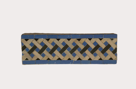 Frise - 32x13cm - Chrafa Bleu - (3 Mètres linéaires ) - Réf 1896