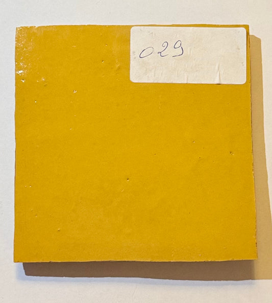 Zellige Marocain - 10x10 - Jaune - " Safran de Taliouine " -(0,5m²) - Réf 029