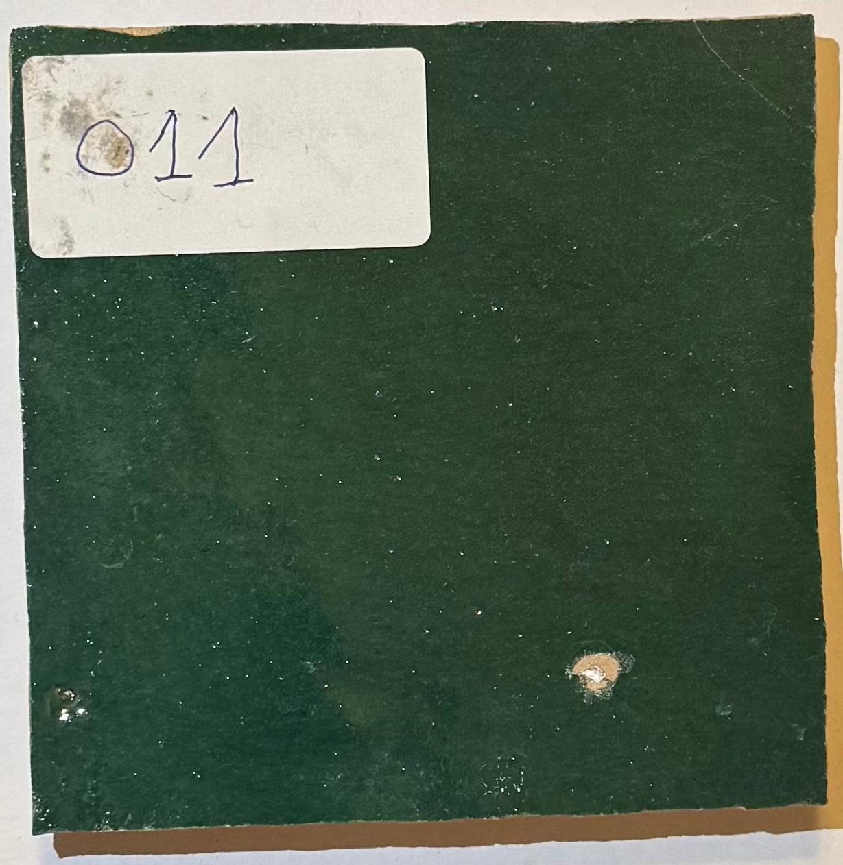 Zellige Marocain - 10x10 - Vert Menthe  -(0,5m²) Réf 011