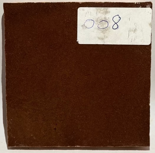 Zellige Marocain - 10x10 - Marron - Cannelle d’Atlas -(0,5m²) Réf 008