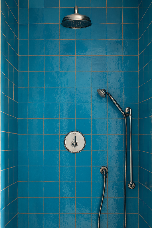 Zellige Marocain - 10x10 - bleu ciel - " Azur de l’Atlas" -(0,5m²) - Réf 016
