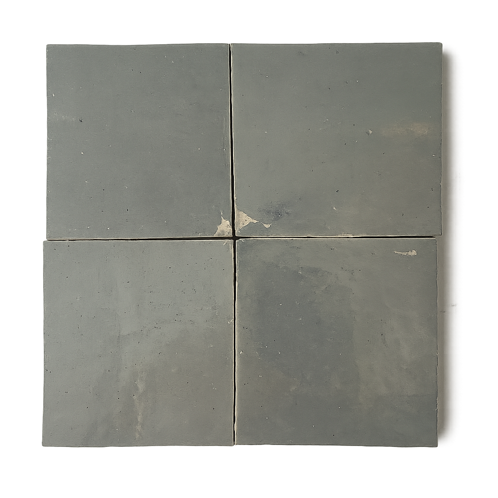 Zellige Marocain - 10x10 - Gris -(0,5m²) - Réf 019