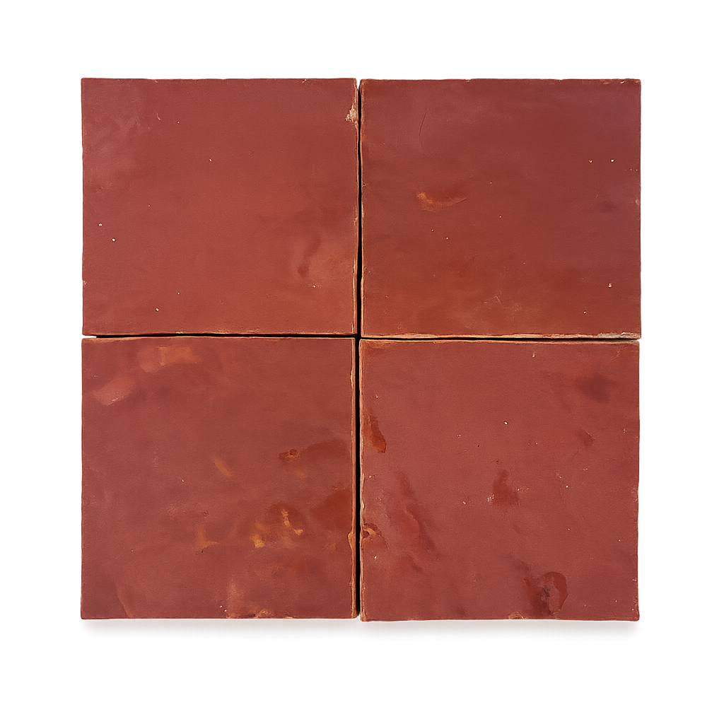 Zellige Marocain - 10x10 -  Pink -" Jazzberry" (0,5m²) - Réf 034