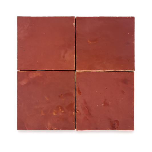 Zellige Marocain - 10x10 -  Pink -" Jazzberry" (0,5m²) - Réf 034