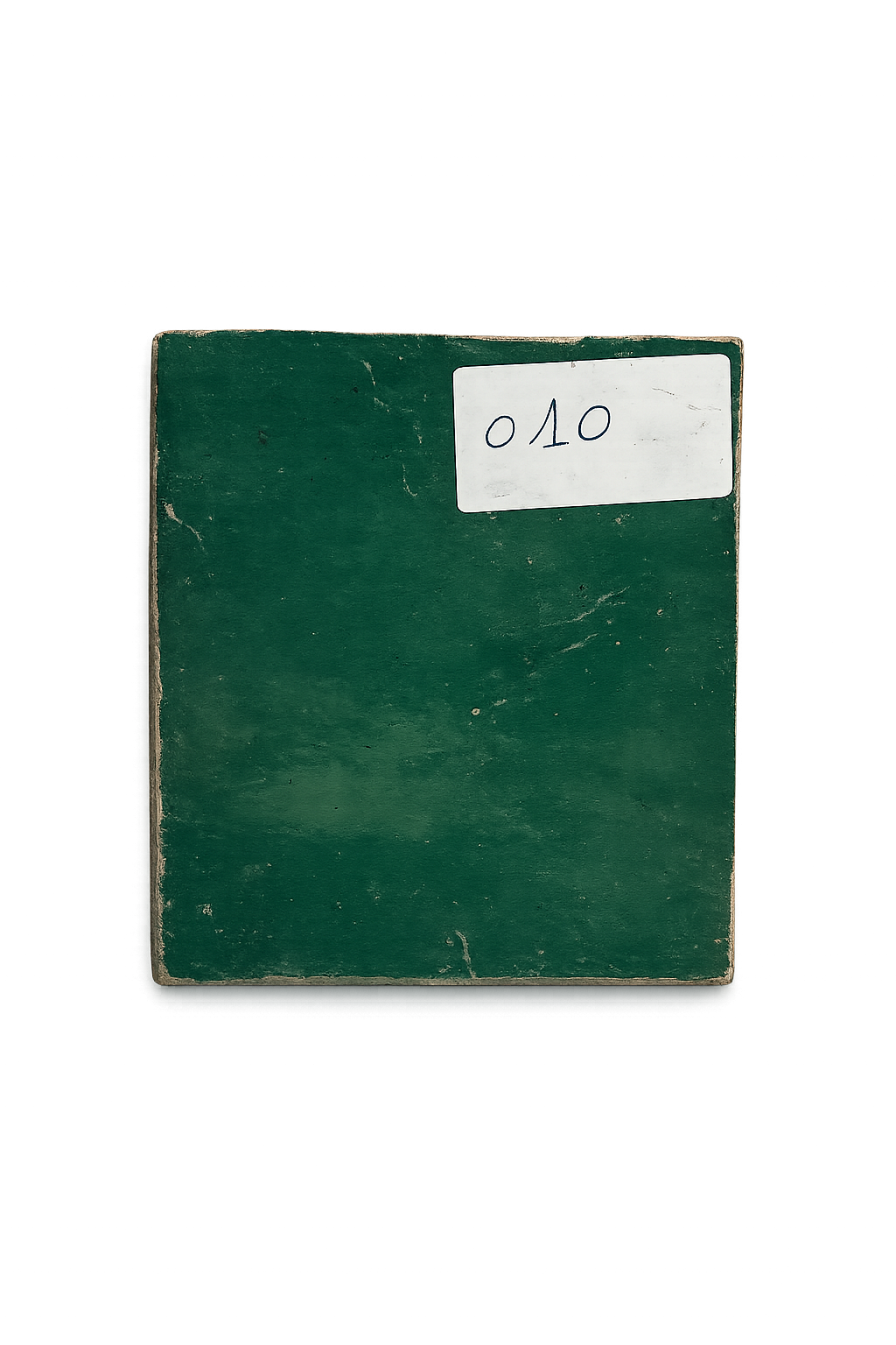 Zellige Marocain Vert Émeraude – 10x10 cm (0,5 m²) – Réf 010