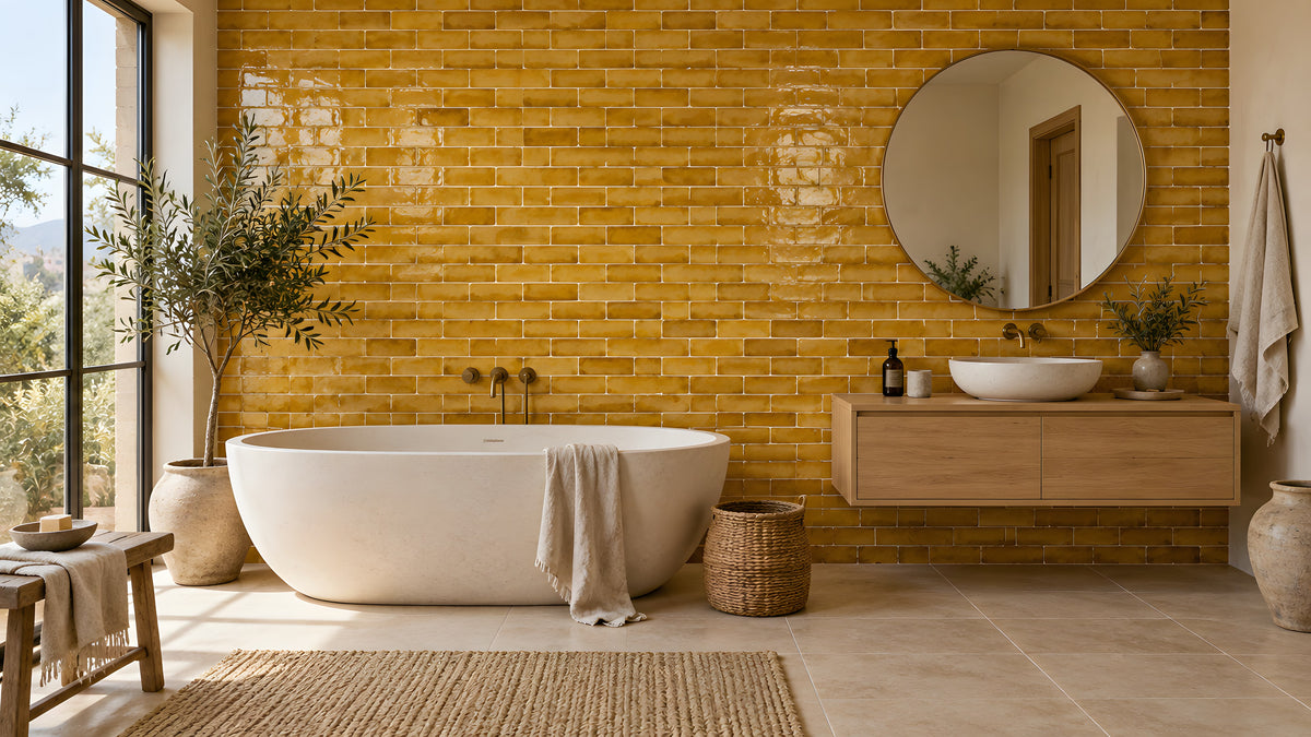 Salle de bain en bejmat Safran de Taliouine